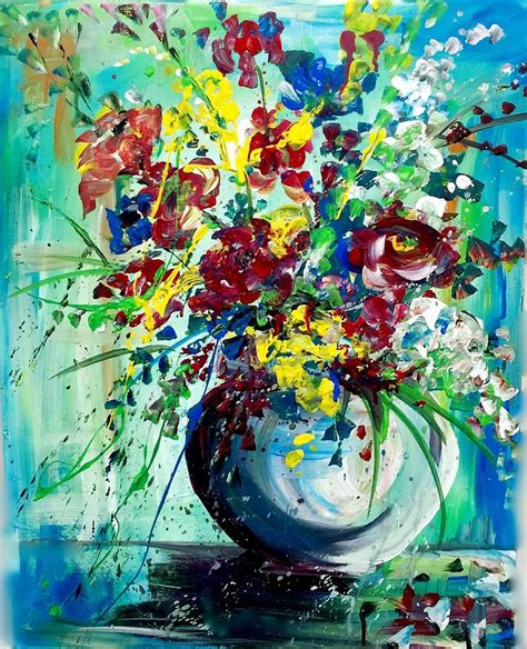 Still Life in Primary Colors Painting by Dottie Mabry