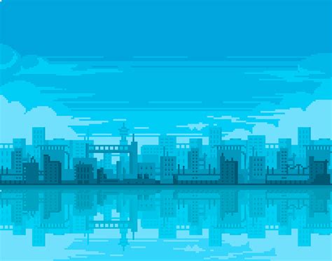 √ Pixel Art Cityscape