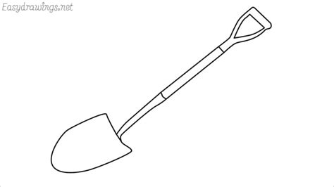 How To Draw A Shovel Step by Step - [6 Easy Phase]