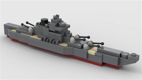 LEGO MOC Miniature Battleship by DerHeiligeSpaten | Rebrickable - Build ...