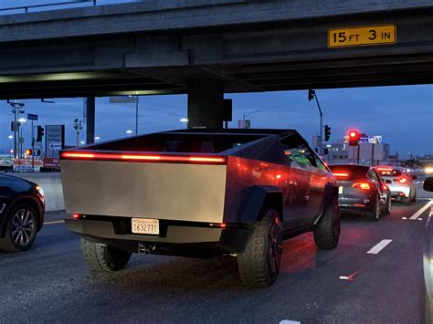 Video of Tesla Cybertruck prototype spotted on the road in LA, and it ...