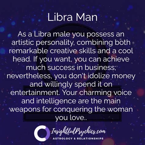 Libra Characteristics Male