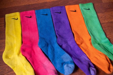 Nike Tie Dye Multi-colored Socks 1-6 PAIR Bundle Yellow | Etsy