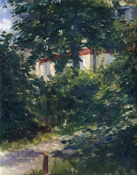 The garden around Manet's house, 1882 - Edouard Manet - WikiArt.org