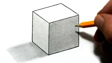 How to draw cube step by step for beginners and kids | Easy way drawing ...