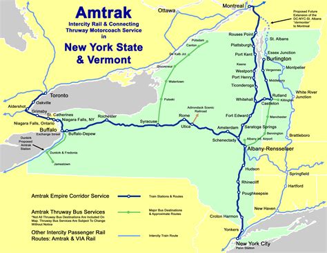 Amtrak Routes - Empire State Passenger Association