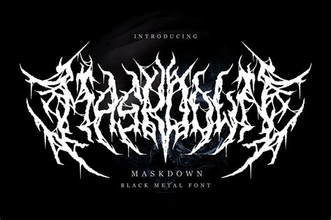 Maskdown - Black Metal Font – Free Design Resources