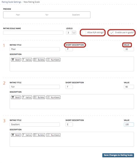 Create Rating Scale - Trakstar