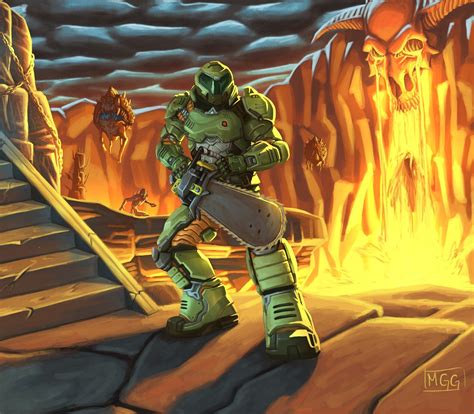 ArtStation - Doom chainsaw