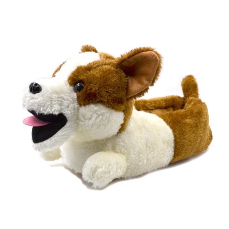 Plush Corgi Indoor Slippers : r/CorgiCuteGifts