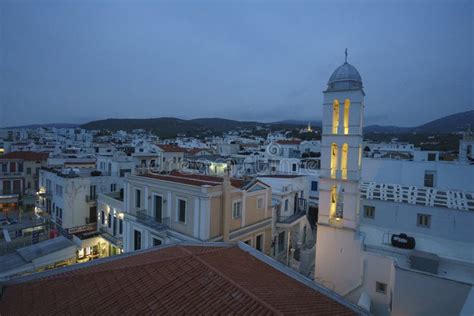 Narrow Cobbled Streets in Tinos Island with Traditional Architectural ...