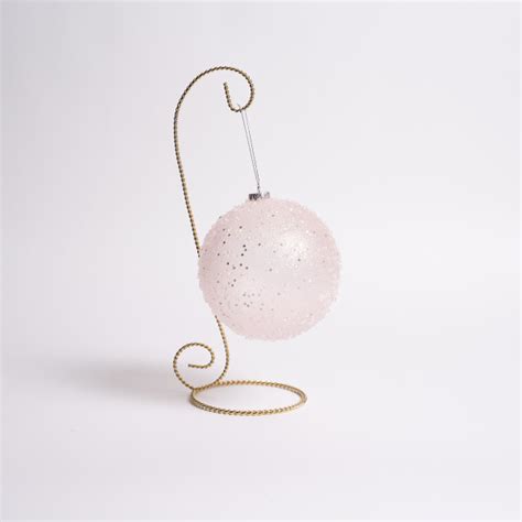 Sugar Glitter Pink Ball Ornament