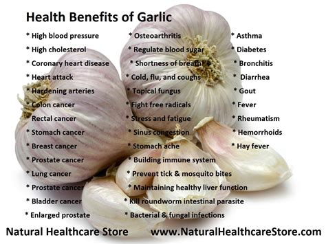 Health Benefits of Garlic including Heart Health, Fighting Bacterial ...