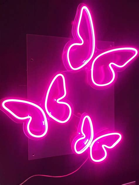 Butterfly neon light,Neon sign, handmade neon light in 2020 | Wall ...