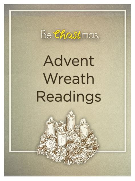 Advent Wreath Readings Handout | Messiah | Advent