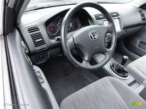 Gray Interior 2005 Honda Civic EX Sedan Photo #70318506 | GTCarLot.com