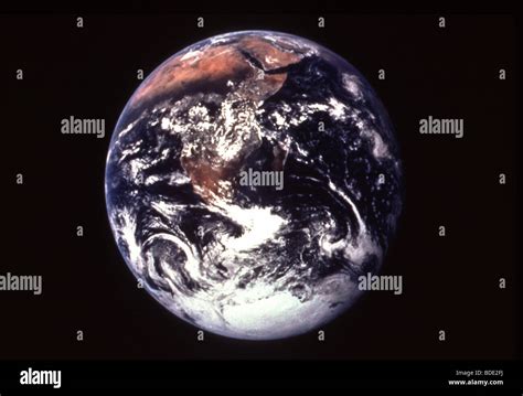 Earth from space, photographed from Apollo 17 spacecraft Stock Photo ...