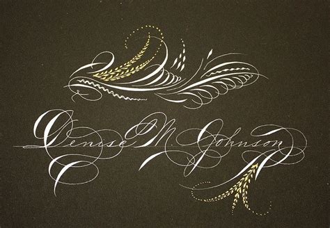 Spencerian Script by Michael Sull | Flourish calligraphy, Calligraphy ...