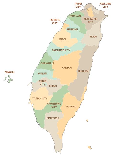 Taiwan Map - GIS Geography