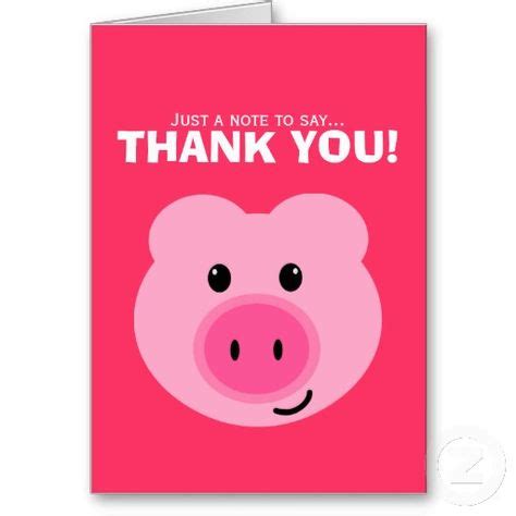 15 Pig Thank You Cards ideas | thank you cards, cards, thank you