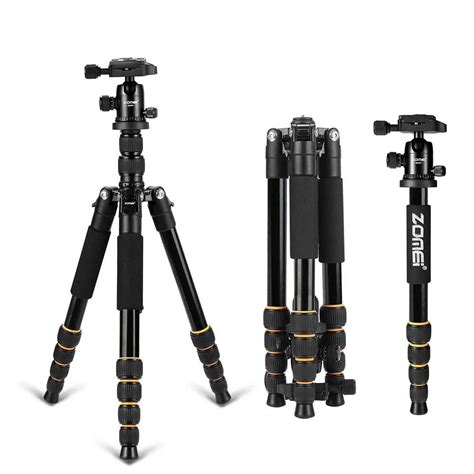 Zomei Q666 Professional Tripod For DSLR Camera Ball Head Tripod Monopod ...