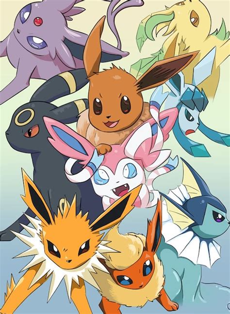 Eeveelutoins Pokemon Fan Art Poster PKMN Print Fan Art Fanart - Etsy