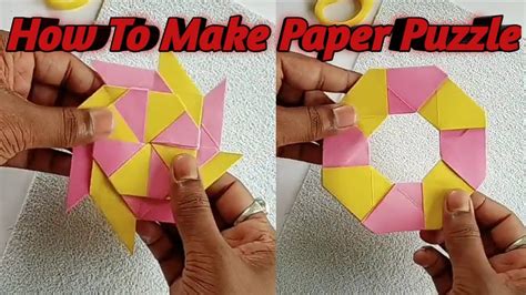 How to make paper puzzle/DIY paper puzzle - YouTube