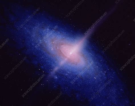 Active galaxy - Stock Image - R830/0154 - Science Photo Library