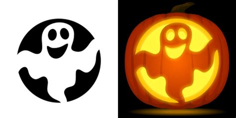 Free Ghost Pumpkin Stencil | Halloween pumpkin carving stencils ...