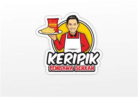 logo keripik pembawa berkah | Desain logo, Desain logo makanan, Desain