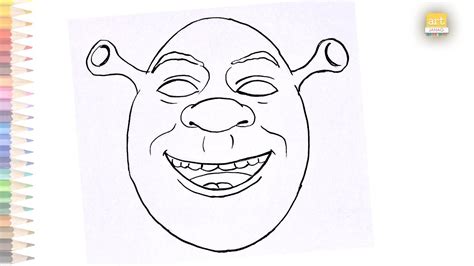 Shrek Face Drawing