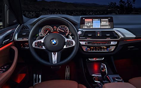 Download imagens interior, BMW X3, 4k, 2018 carros, painel, carros ...