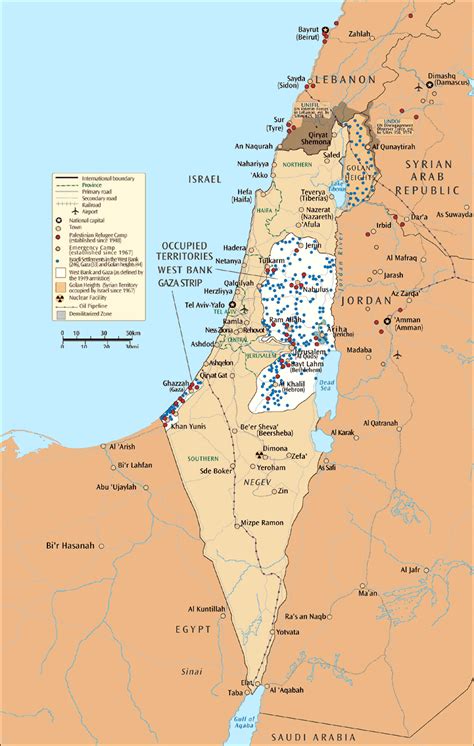 Maps of Israel | Detailed map of Israel in English | Tourist map of ...