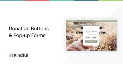 Donation Buttons For Your Nonprofit Website with Kindful CRM - Kindful
