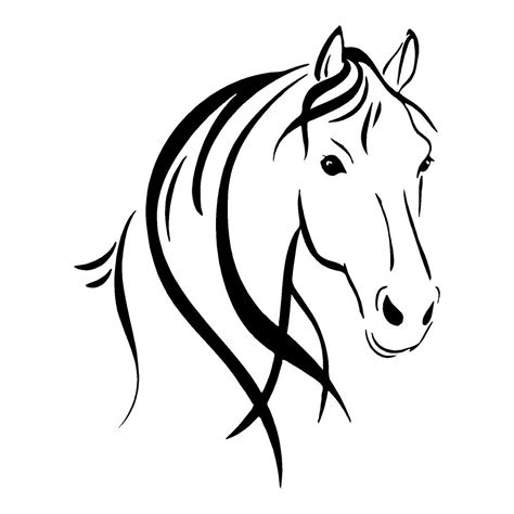 Horse Drawing Outline at GetDrawings | Free download