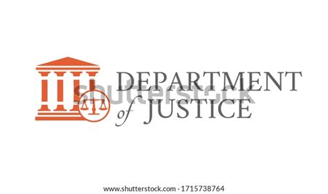 American Department Justice Background Illustration Stock Vector ...