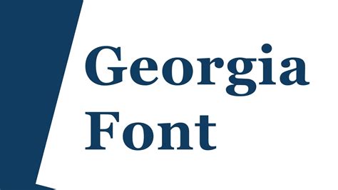 Georgia Font Free Download