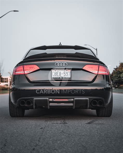 Audi A4/S4 Rear Roof Spoiler V2 – Carbon Imports