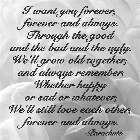 forever and always by Parachute | Quotes | Pinterest