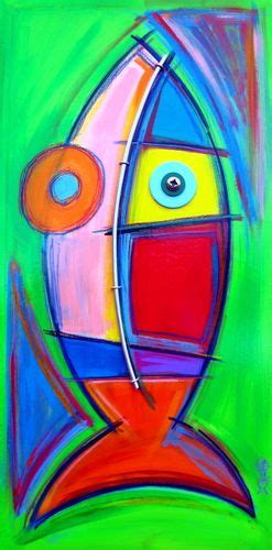 Funny Fish Face #6 | Original art, Painting, Animal art