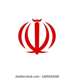 Emblem Iran Symbol Iranian Vector Flat Stock Vector (Royalty Free ...