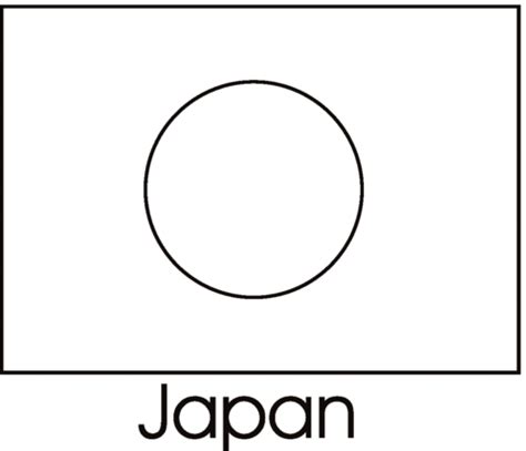 Japan Flag coloring page | SuperColoring.com