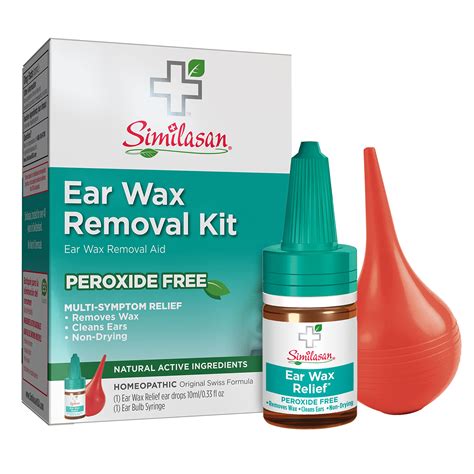 Similasan Ear Wax Removal Kit | Ear Drops & Bulb Syringe for Effective ...