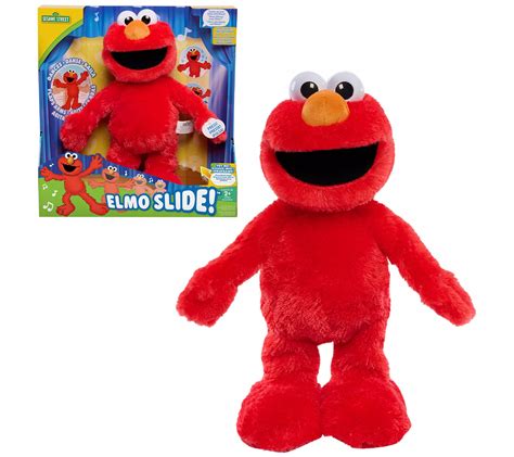 Elmo Slide Animated Dancing 12" Plush - QVC.com