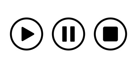 Play Pause Button Vector Art, Icons, and Graphics for Free Download