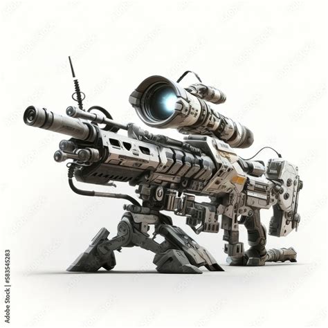 Futuristic Sniper Rifle: A Cutting-Edge Long-Range Weapon with Powerful ...