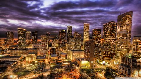 Download Houston At Night Wallpaper 1920x1080 | Wallpoper #445500