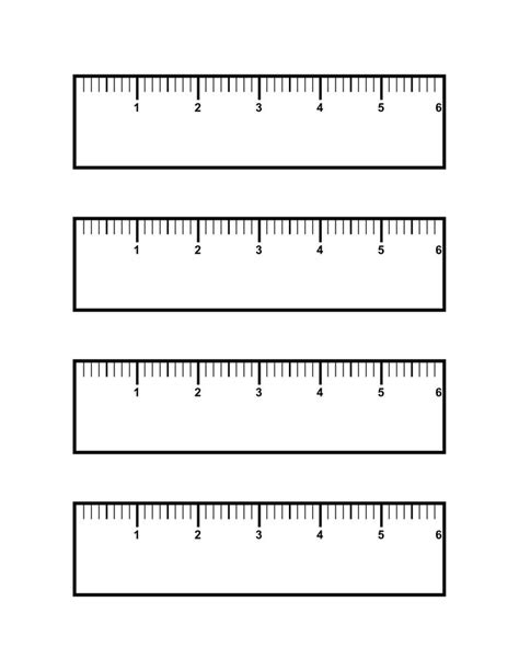 blank ruler template printable | Printable ruler, Circle template ...