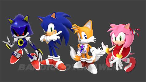 Dreamcast Era Sonic renders part 2. Updated Amy's head to be more like ...