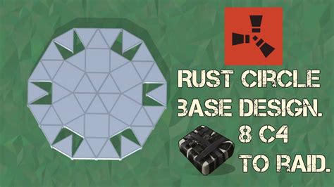 Rust | 7.2 k stone | circle base design. | Solo/duo base | 8 c4 to raid ...